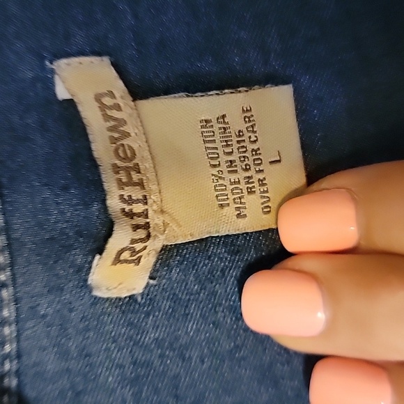 Ruff Hewn Classic Blue Denim Shirt(Runs Small) - Picture 2 of 5